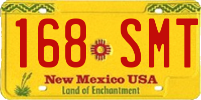 NM license plate 168SMT