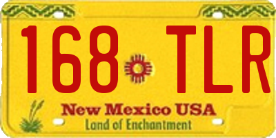 NM license plate 168TLR