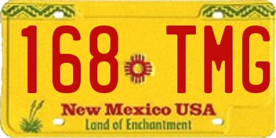 NM license plate 168TMG
