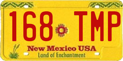 NM license plate 168TMP