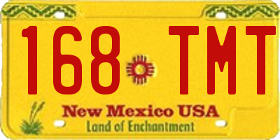 NM license plate 168TMT