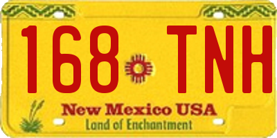 NM license plate 168TNH