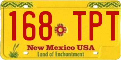 NM license plate 168TPT
