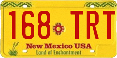 NM license plate 168TRT