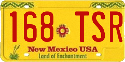 NM license plate 168TSR