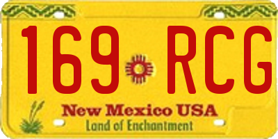 NM license plate 169RCG