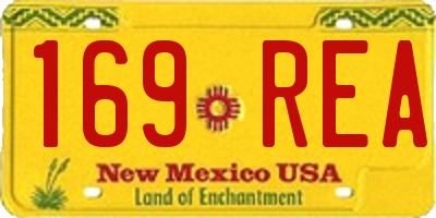 NM license plate 169REA