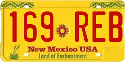 NM license plate 169REB
