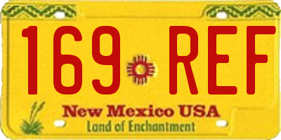 NM license plate 169REF