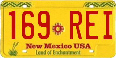 NM license plate 169REI
