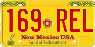 NM license plate 169REL