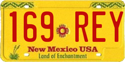 NM license plate 169REY