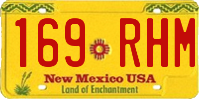 NM license plate 169RHM
