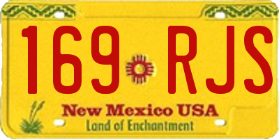 NM license plate 169RJS