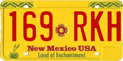 NM license plate 169RKH