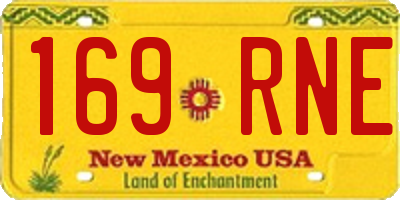 NM license plate 169RNE