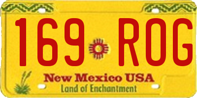 NM license plate 169ROG