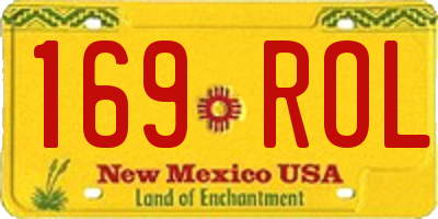 NM license plate 169ROL