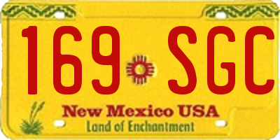 NM license plate 169SGC