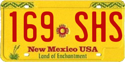 NM license plate 169SHS