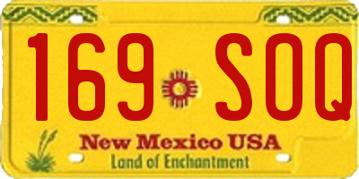 NM license plate 169SOQ