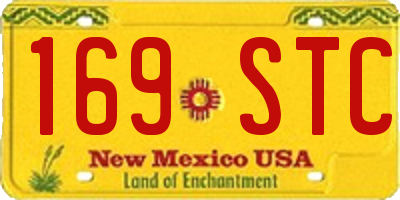 NM license plate 169STC