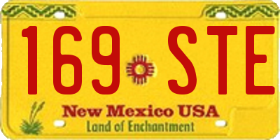 NM license plate 169STE