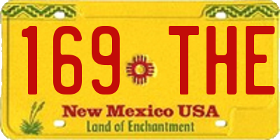 NM license plate 169THE