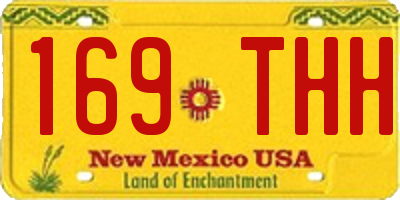 NM license plate 169THH
