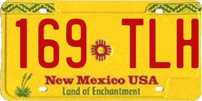 NM license plate 169TLH