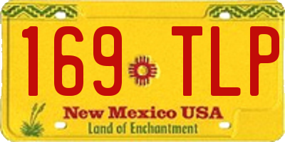 NM license plate 169TLP