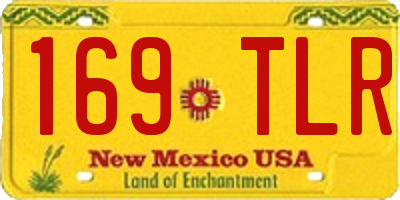 NM license plate 169TLR