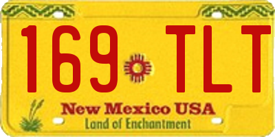 NM license plate 169TLT
