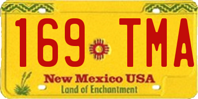 NM license plate 169TMA