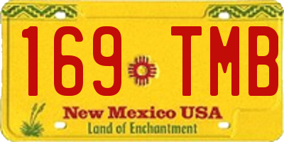 NM license plate 169TMB