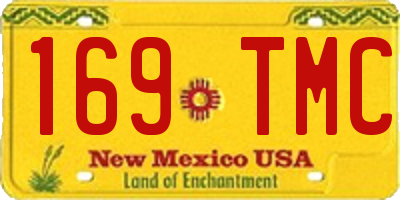 NM license plate 169TMC