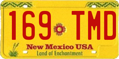 NM license plate 169TMD