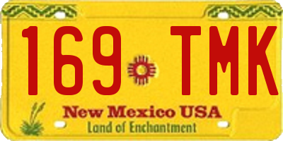 NM license plate 169TMK