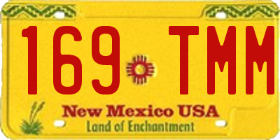 NM license plate 169TMM