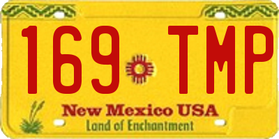 NM license plate 169TMP