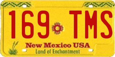 NM license plate 169TMS