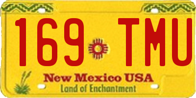 NM license plate 169TMU