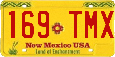 NM license plate 169TMX