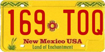 NM license plate 169TOQ