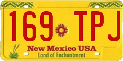 NM license plate 169TPJ