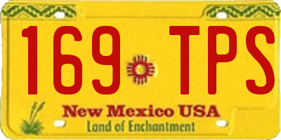 NM license plate 169TPS