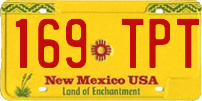 NM license plate 169TPT