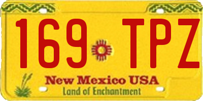 NM license plate 169TPZ