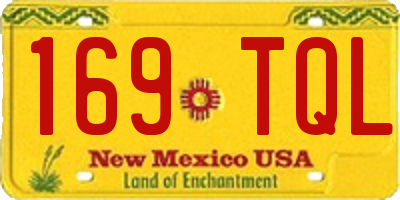 NM license plate 169TQL