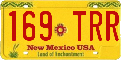 NM license plate 169TRR